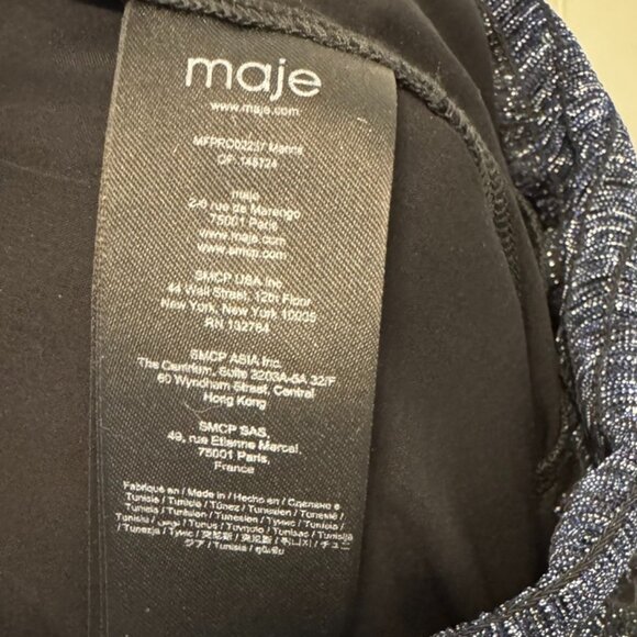 Maje Navy Midi Dress - Picture 8 of 12